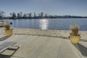 20 feet from the house of beautiful beaches and water.  

