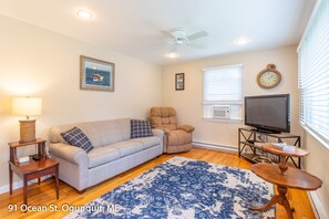 Livingroom, queen pull out sofa, new in 2019