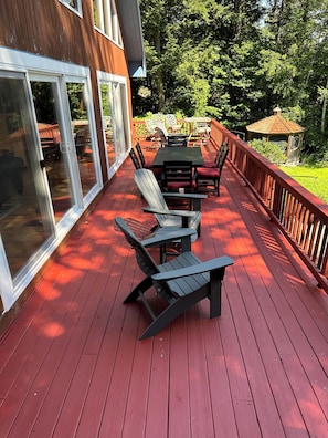 Plenty of Deck seating to enjoy the view.