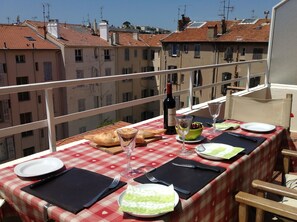 Dining on the Terrace