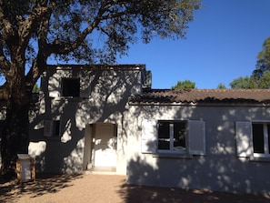 Entrance of main the villa, facing the east