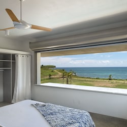 Master bedroom views! You can see the Caribbean Sea easily hear the waves crash.