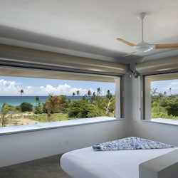 Caribbean Sea and gorgeous green jungle views from the Master Bedroom.
