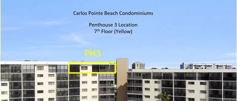 PH3-7th Floor Penthouse Shown in Yellow