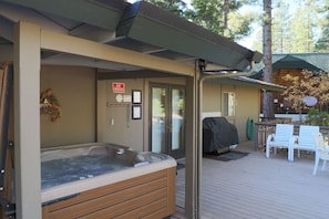 back deck hot tub