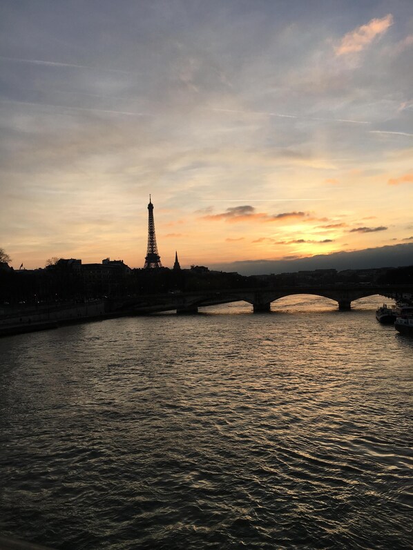 Your evening view just a 5 minute walk away.