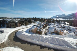 The day after a four foot snow storm. Balcony view