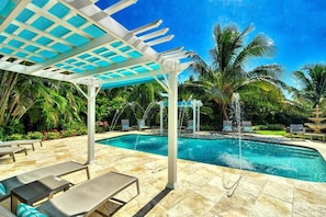 Heated Pool and Sun Deck with Lounge Chairs