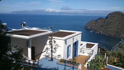 Apartamento con una vista única de Tenerife y todo el valle de Hermigua