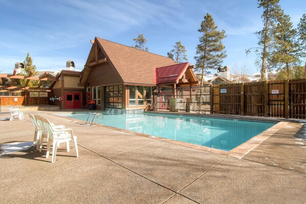 Community Outdoor Heated Pool and Hot Tubs