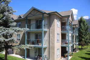 Balcony off Master Bedroom (top, centre);  Balcony off Dining Room (top, right)