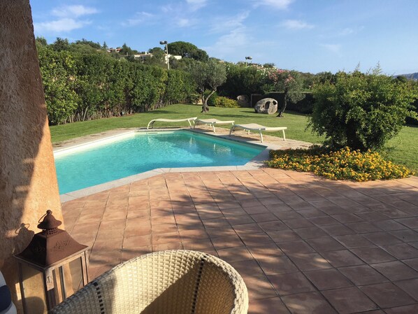 Vue sur piscine