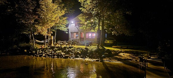 Night time Nodaway from the water.