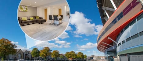 Hafan y Ddinas - Cardiff Holiday Apartment on Fitzhamon Embankment in City Centre