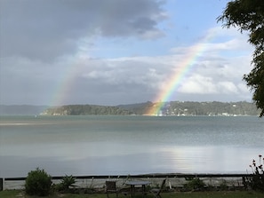 Double rainbow just across from the living room