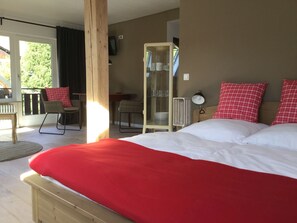 Ferienwohnung Oberstüble, 45qm, Wohn/-Schlafraum, Balkon, max. 3 Personen, DG