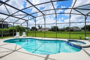 Large Pool and Spa area, not overlooked