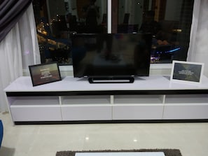 Modern convenience: Flat TV comes with  TV channels