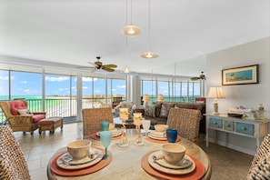 Comfortable coastal living room