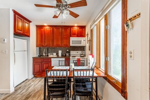 Fully equipped kitchen for preparing gourmet meals