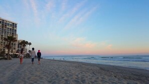 Coronado Beach with Complex (Buildings on the left of the photograph).