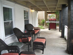 Enjoy the inside or outside - Full size patio and grill!

