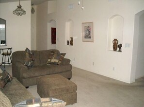 Living Room is bright and nice and has new funiture! Direct TV Now Included!