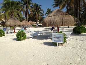 Private beach 
