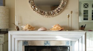 Dining room fireplace