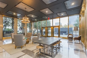 Interior entrance