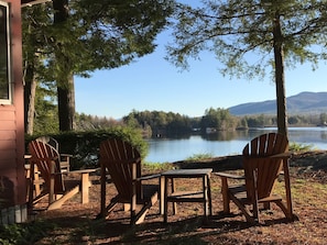 Enjoy the serenity on the front patio.