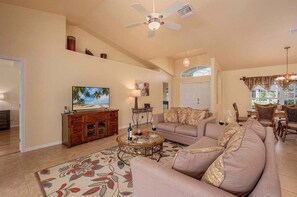 Open Floor Plan Concept with Living Room and Formal Dining Room