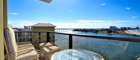 Stunning view of the Gulf of Mexico from the 15th floor balcony.