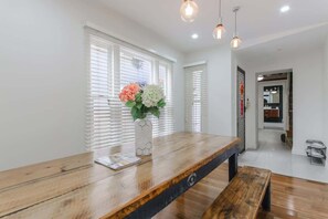 Spacious dining table 