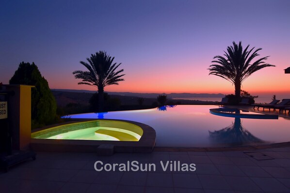 View from the pool area