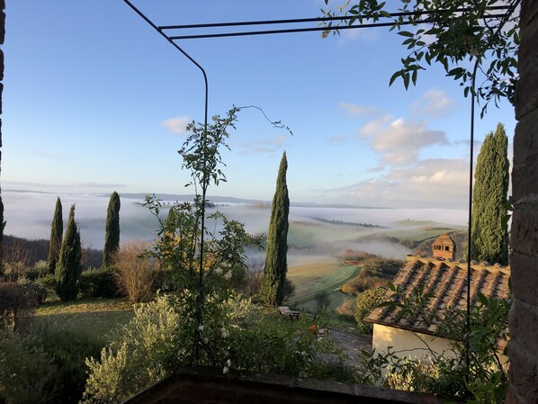 Blick von der Unterkunft