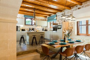 Open plan kitchen and dining room on the ground floor