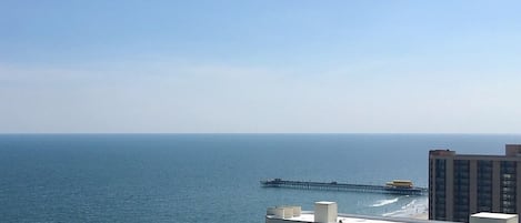 Vue sur la plage ou l’océan