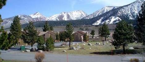 View from Living Room Deck of Sunrise 3 Mammoth Condo Rental