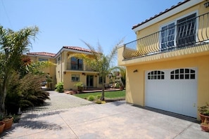 driveway and view of front house