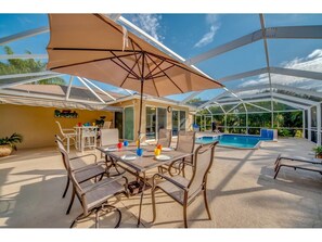 Vacation rental with southern pool exposure