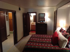 Bed Room with King Bed and Flat Screen TV