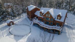 Massive ski house