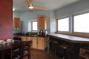 Valley contemporary kitchen and dining space 