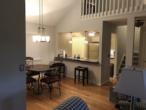 View of Dining area and kitchen