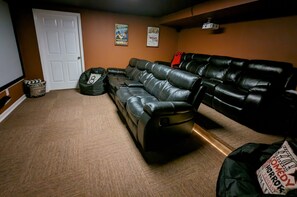 Theater room.