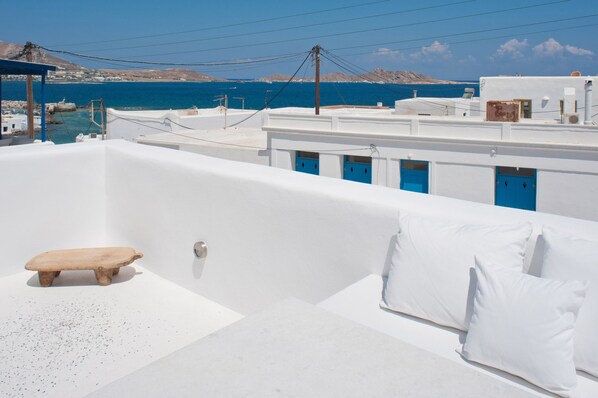 The sea view from the terrace