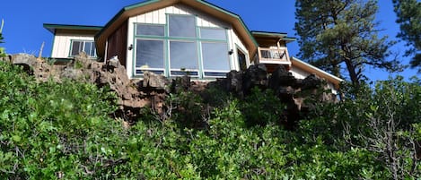 House near canyon ridge