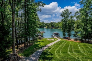 Expansive 1.5 acre lot with plenty of yard space for activities.