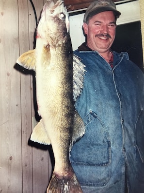 Ice fishing for Walleye